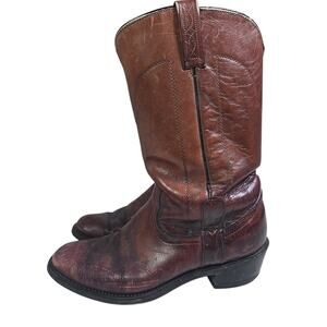 Mason Western Work Boot Size Men’s 8.5 D Boots Vibram Soles Genuine Leather